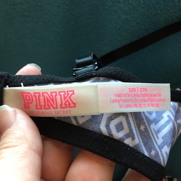 NWOT PINK Wear Everywhere Push Up Name & Snowflake Pattern Underwire Bra - Picture 7 of 11